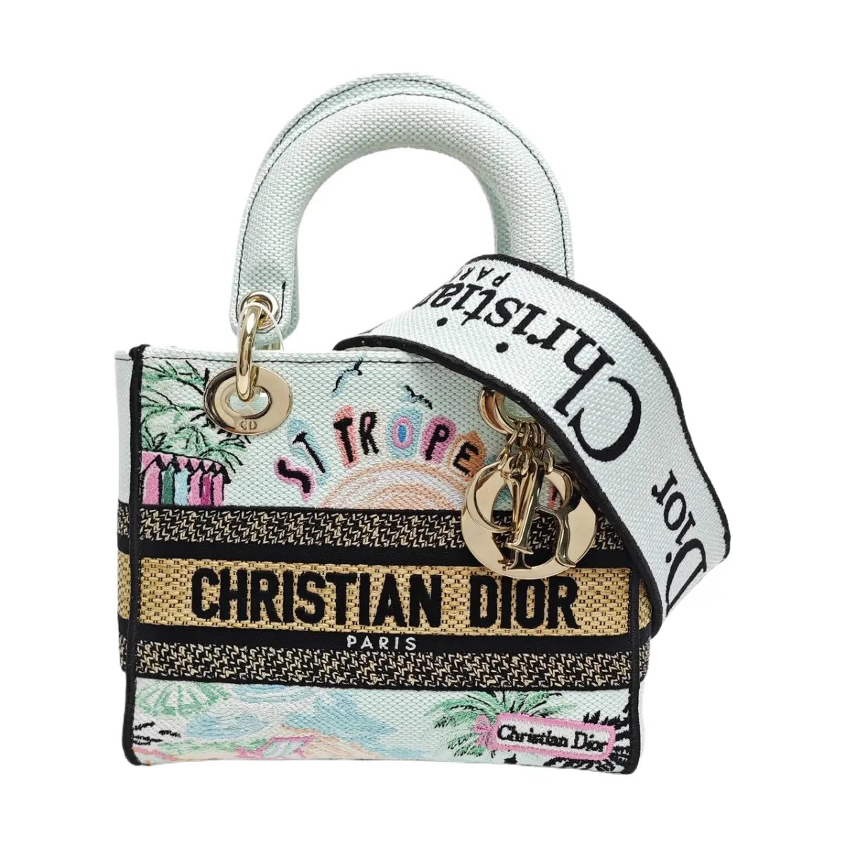DIOR Lady D-Lite Mini Fabric Multicolor