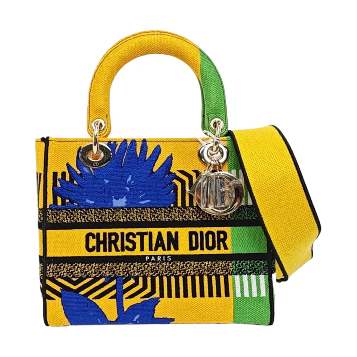 DIOR Lady D-Lite Medium Fabric Multicolor