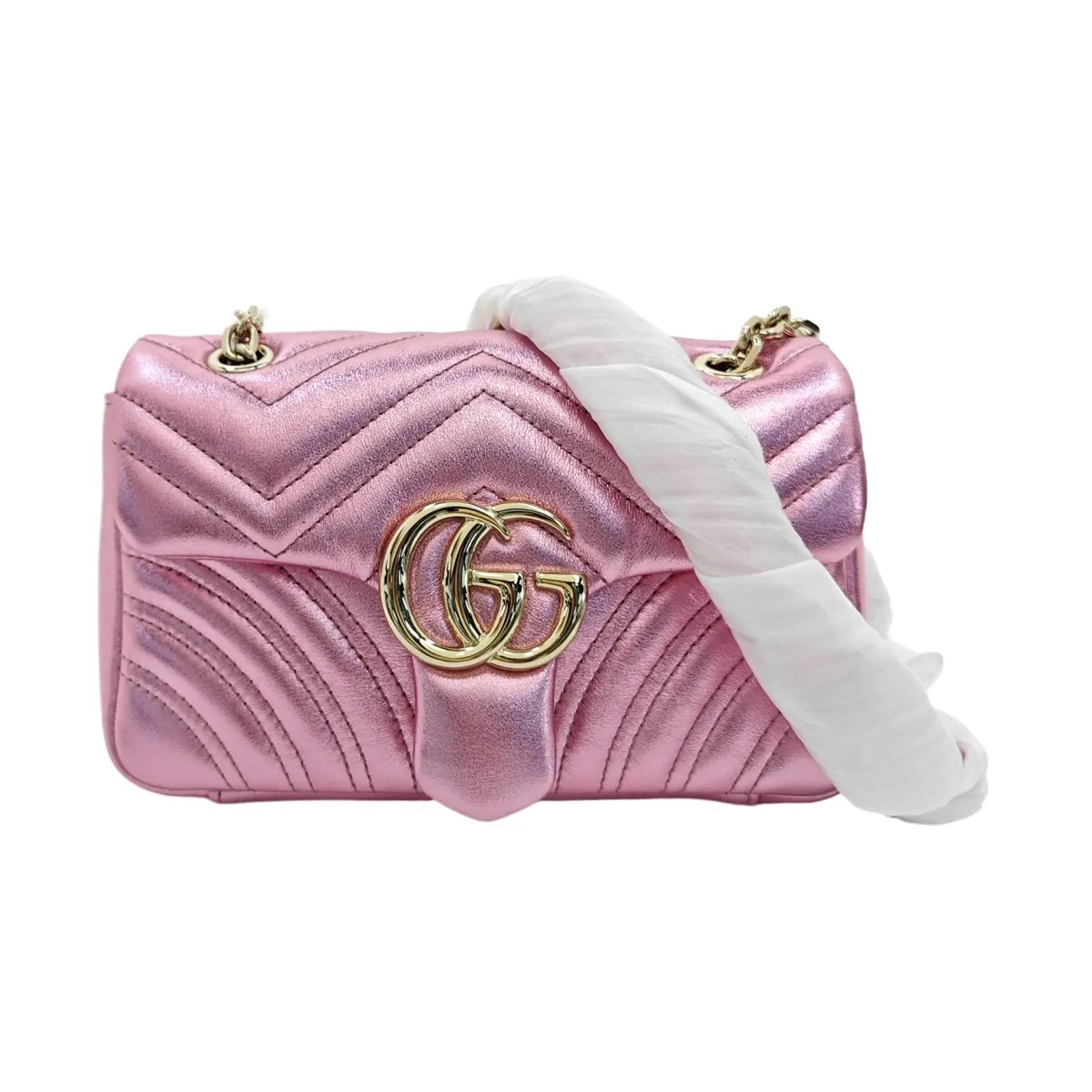 GUCCI GG Marmont Small Quilted Calfskin Pink
