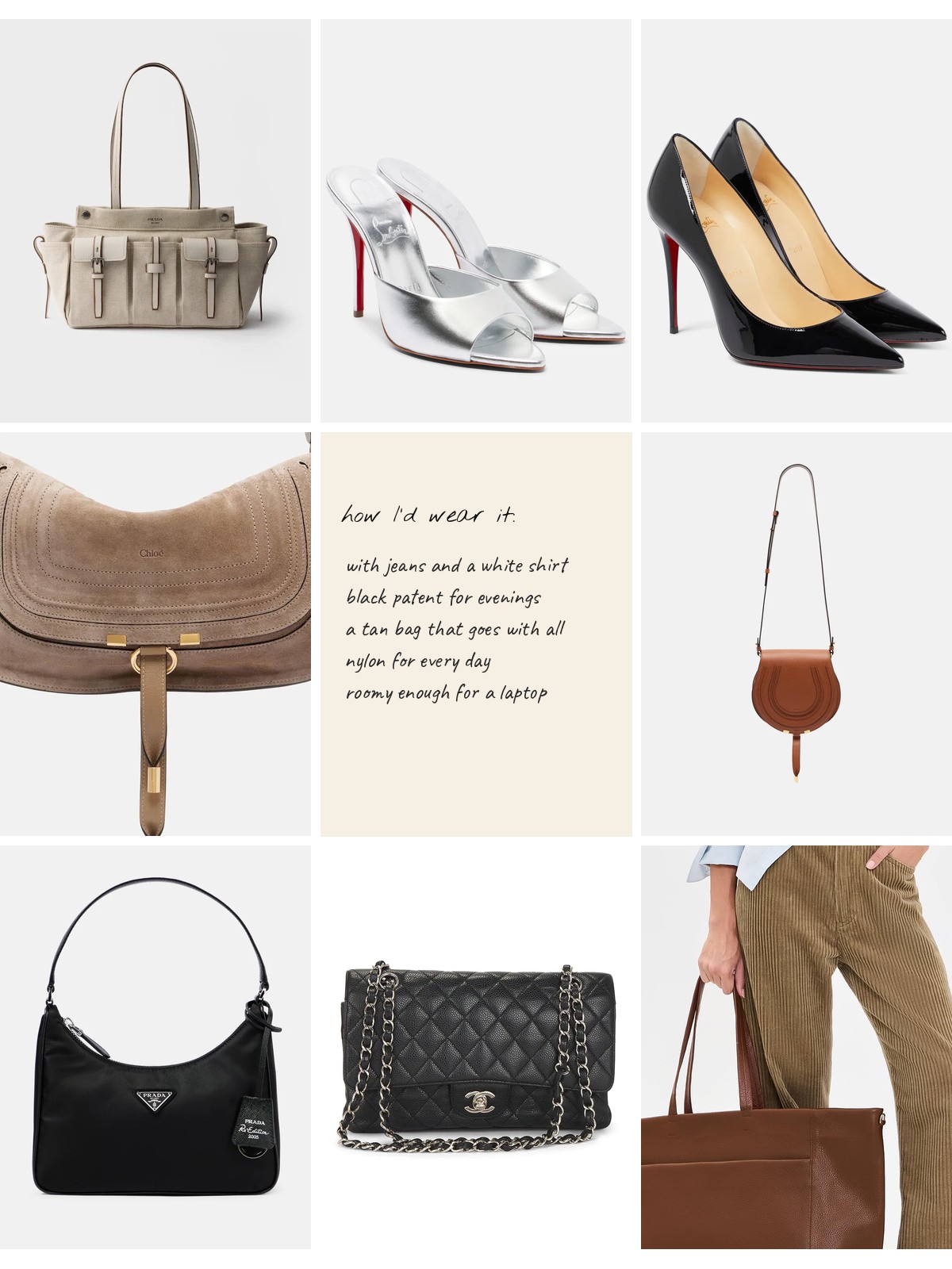 Luxury Staples collage