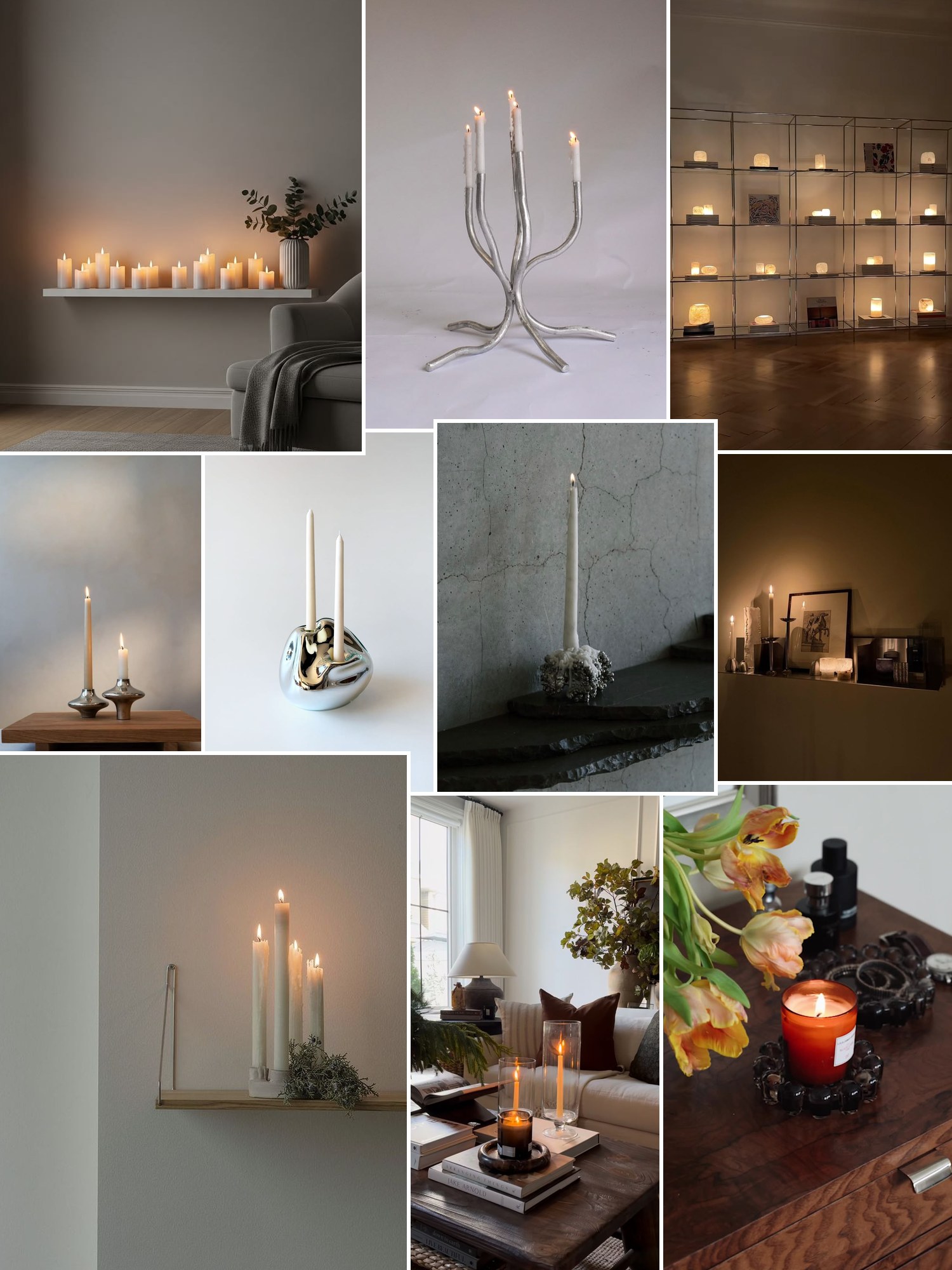 Collage of fig candles and similar looks