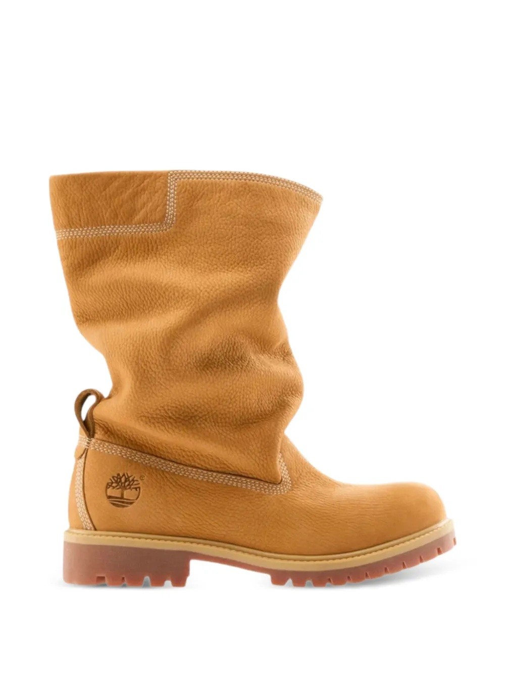 Telfar collaboration slouchy nubuck boots