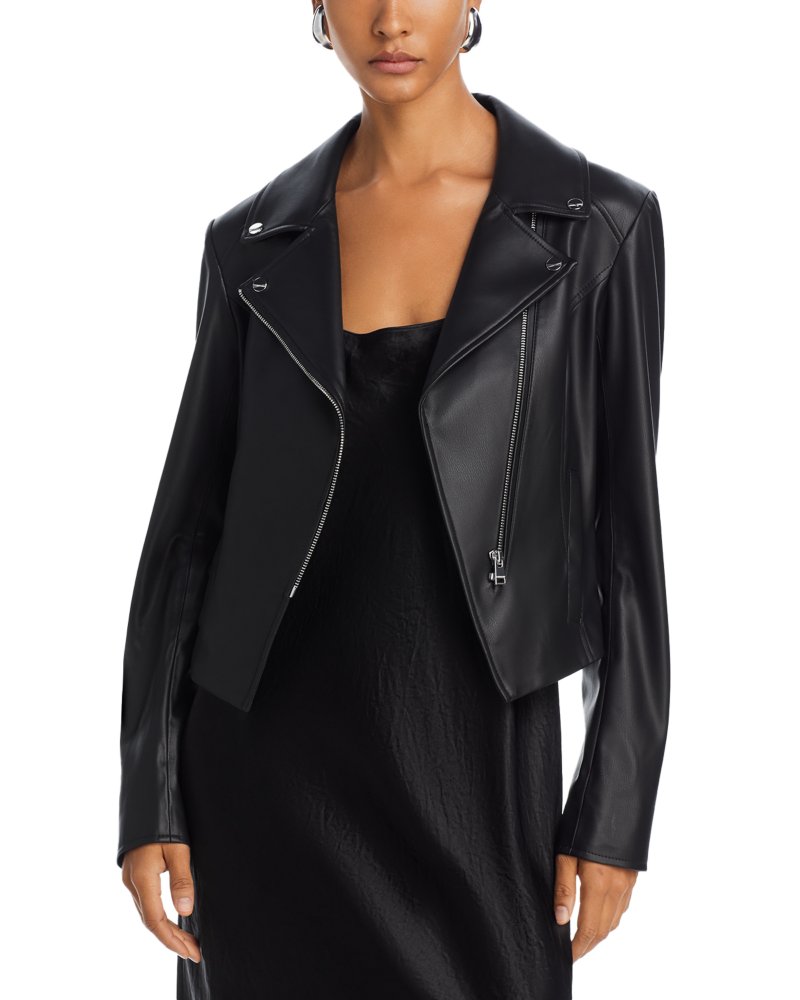 Pascale Faux Leather Moto Jacket