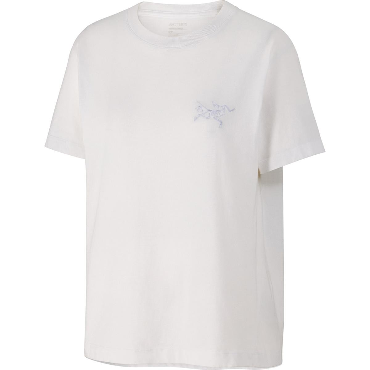 Kragg Cotton Bird Crew T-Shirt, Women's, White Light