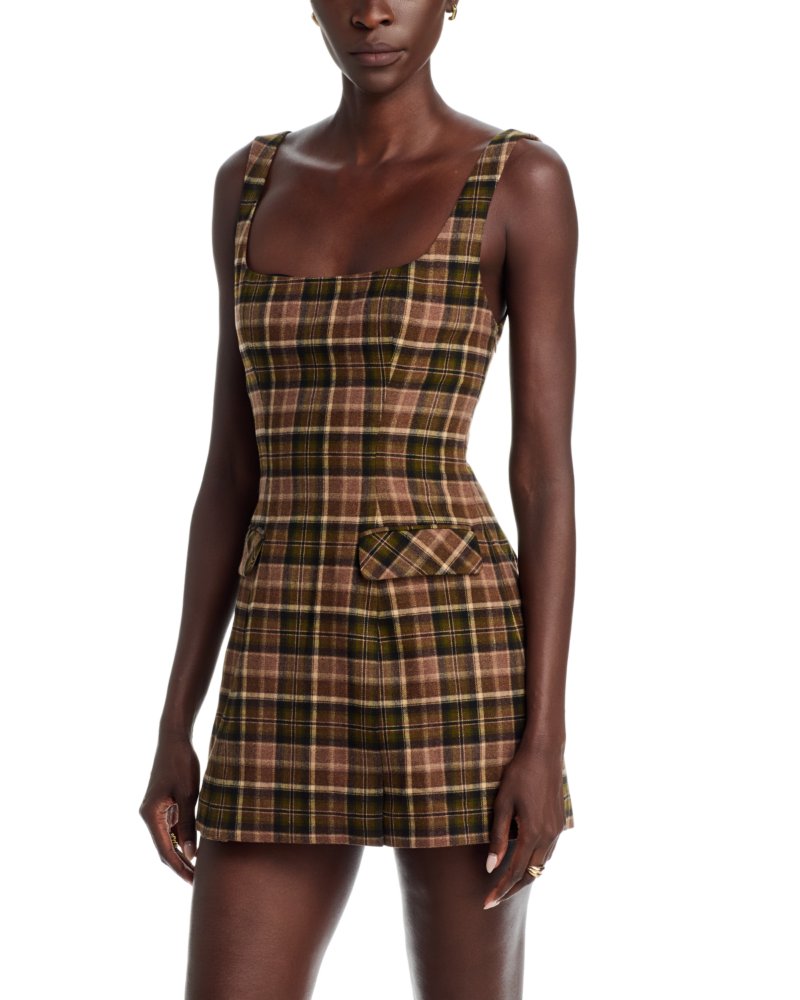 Nina Lace Up Back Mini Dress