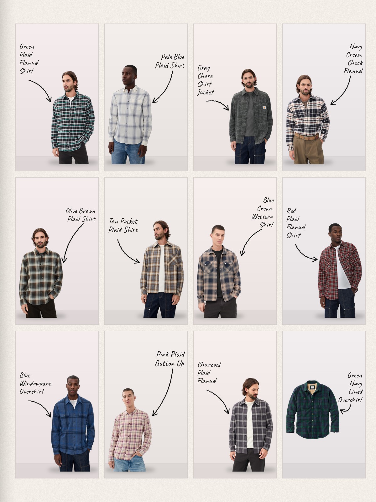 Flannel Layer collage