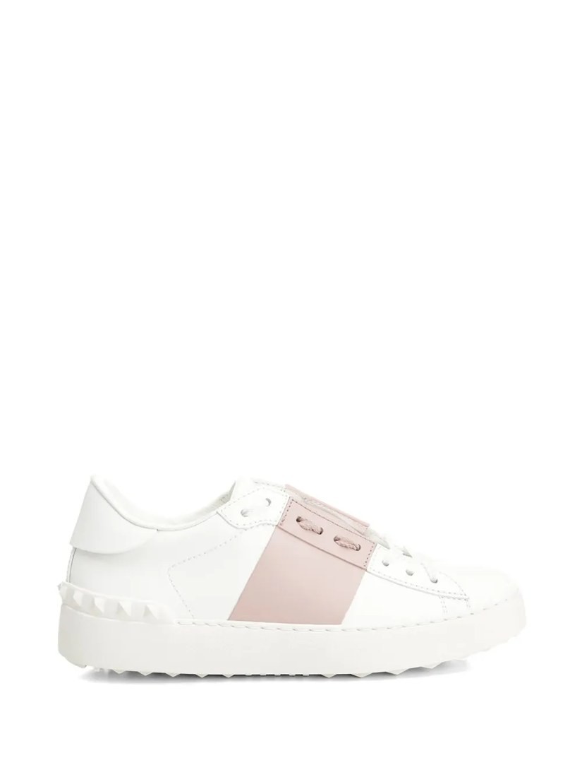 Open sneakers in calfskin leather