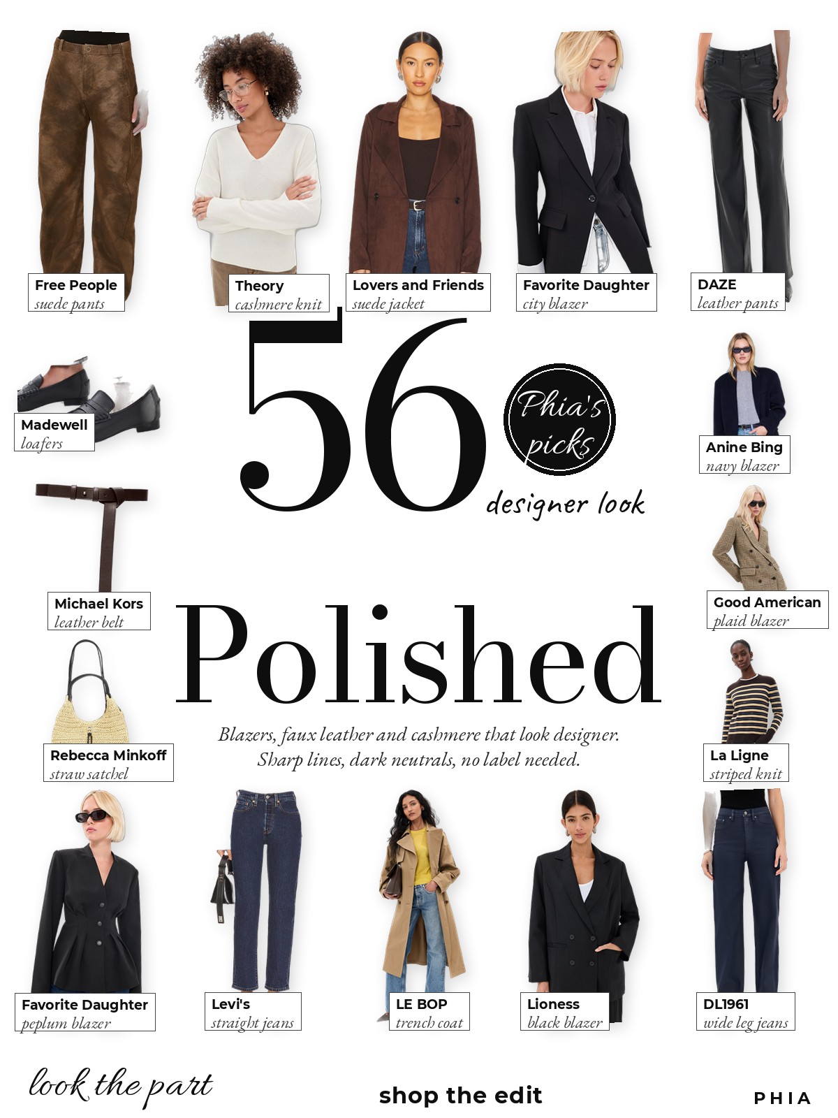 Polished Pieces That Look Designer (But Aren't) collage