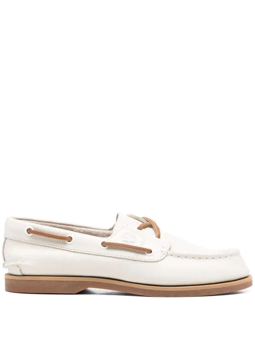 Leather boat shoes