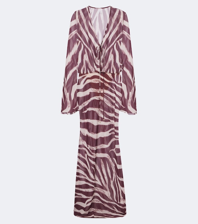Nema zebra-print maxi dress