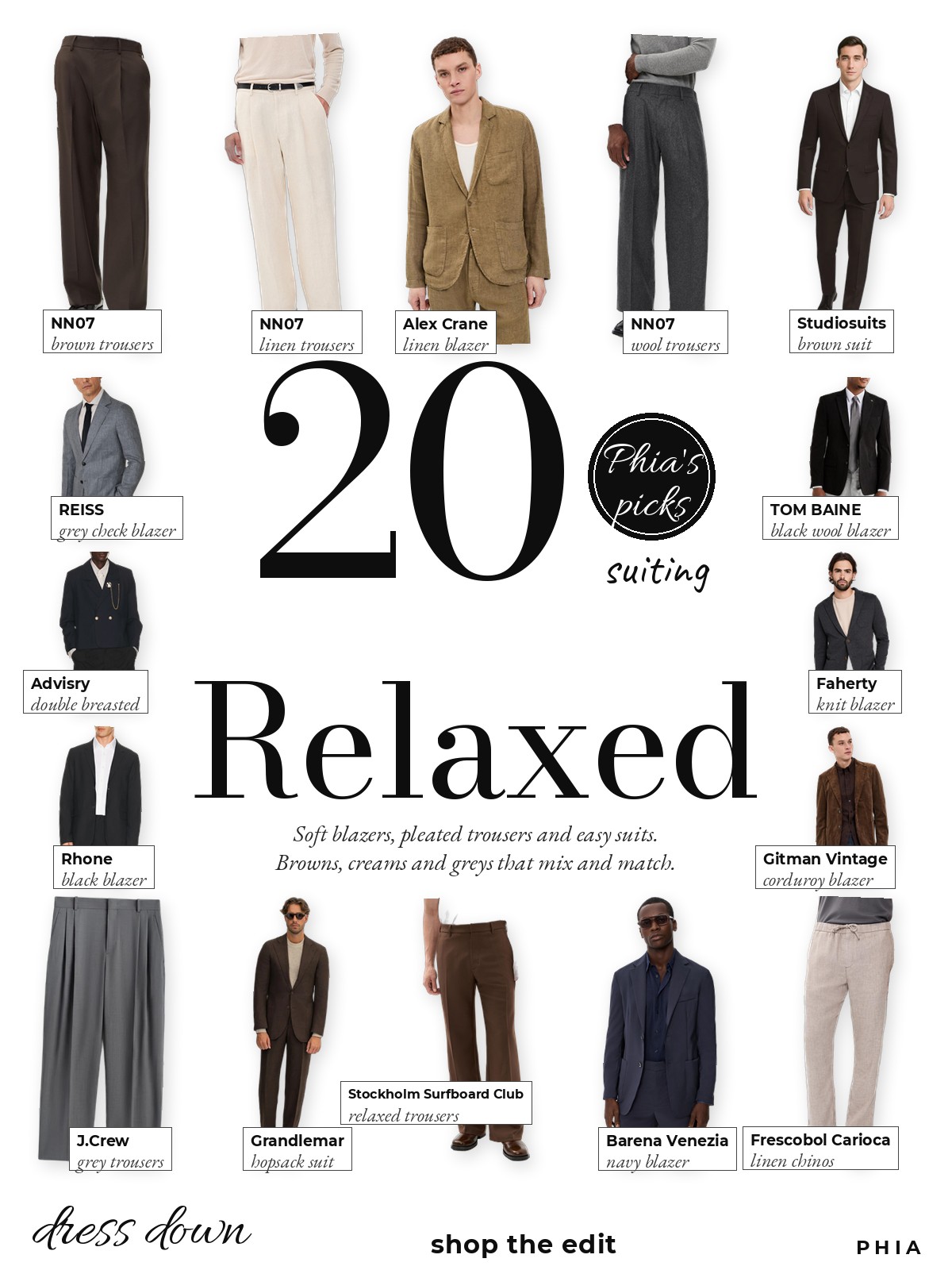 Relaxed Suit collage