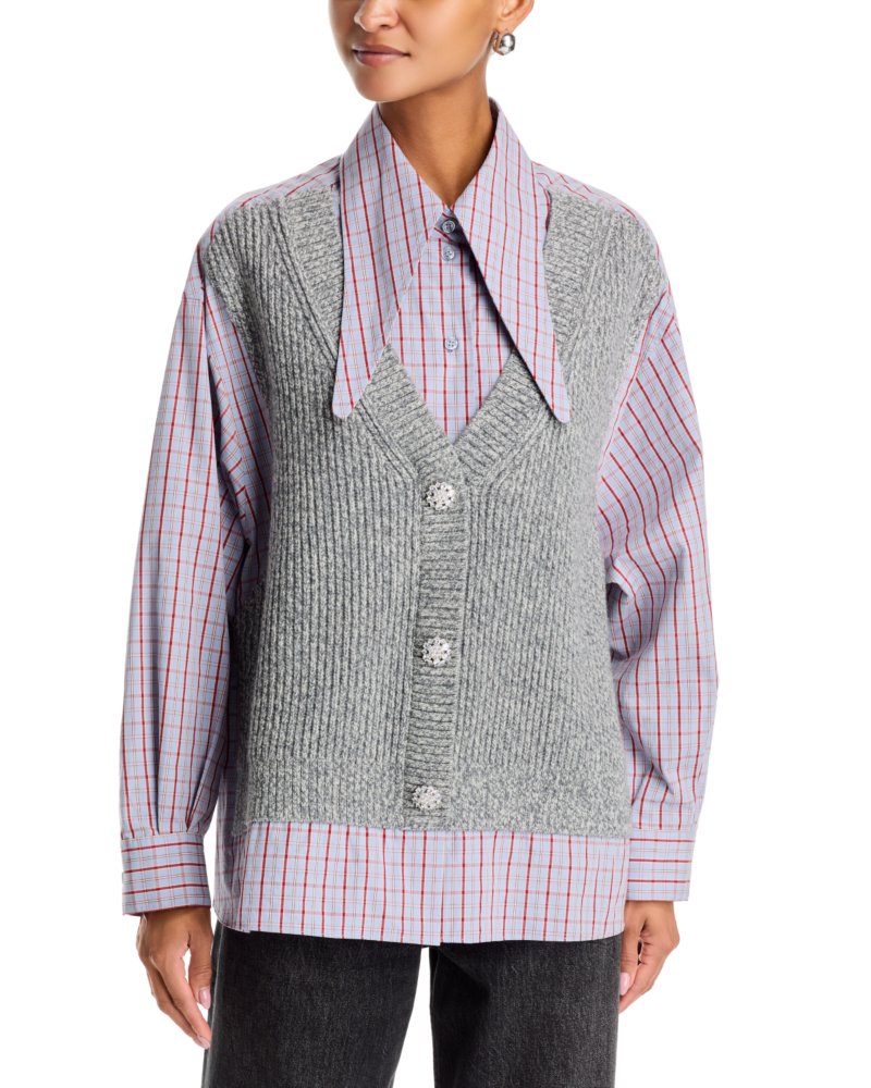 Kute Fabric Mix Shirt