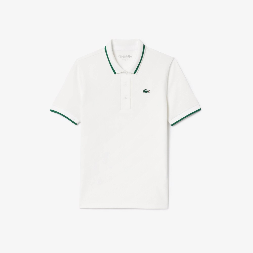 UV Protect Stripe Collar Tennis Polo