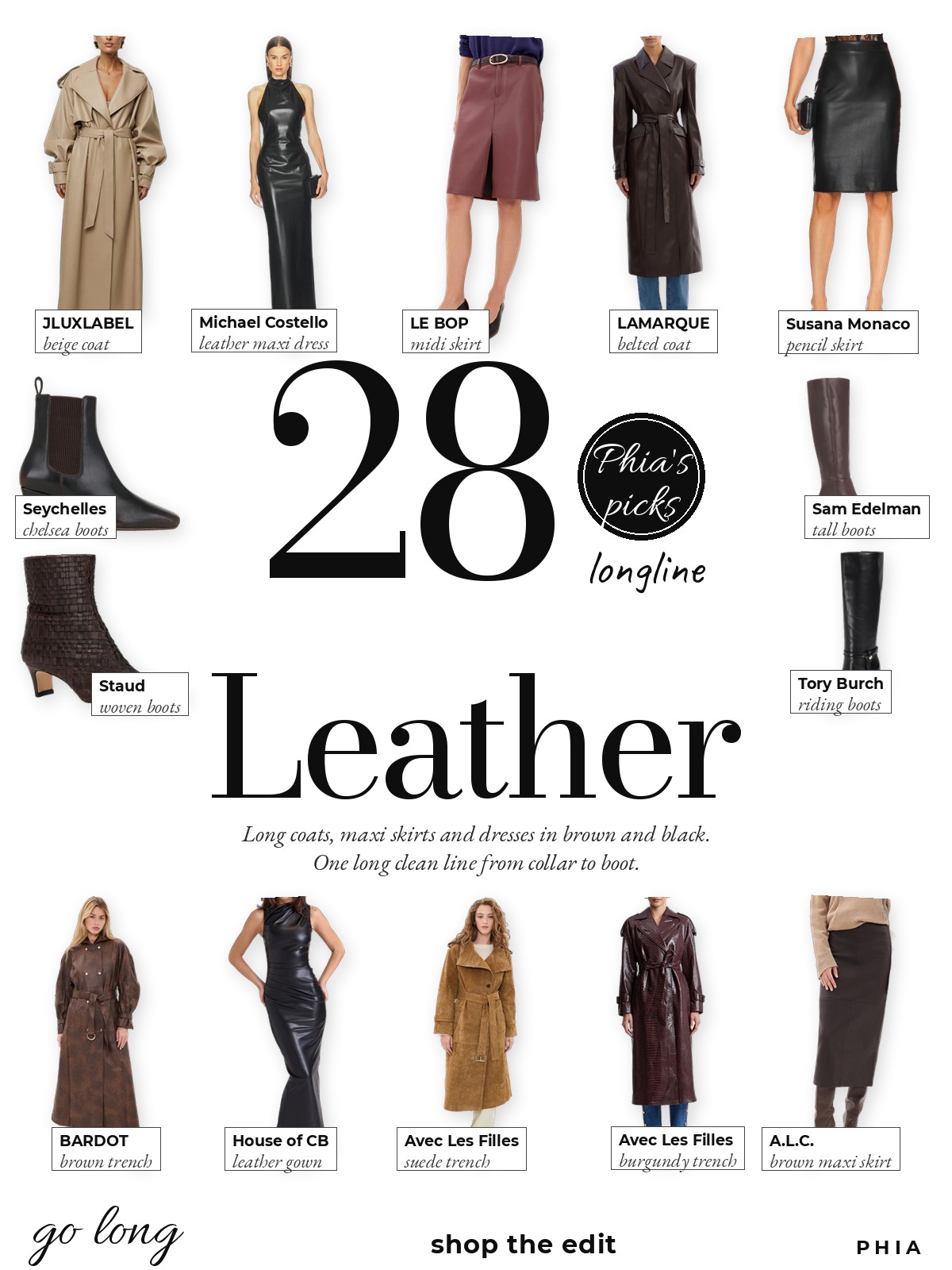Longline Leather collage