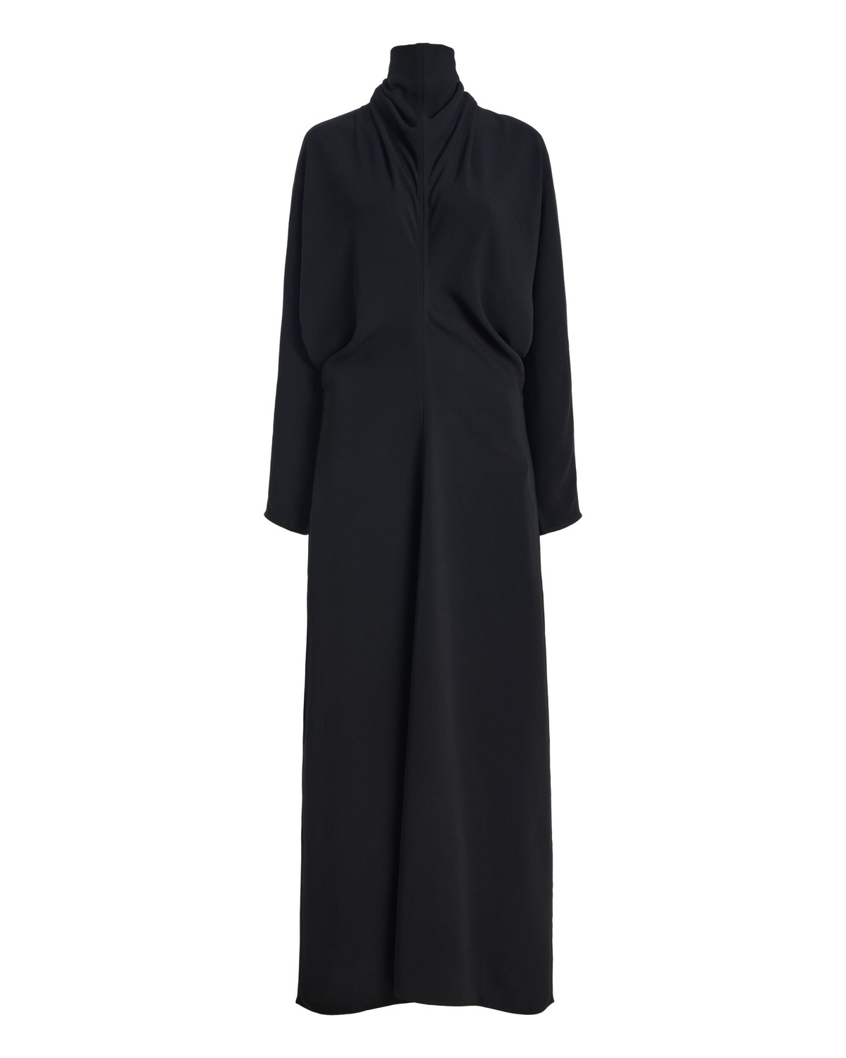 Slouch Waist Crepe Midi Scarf Dress