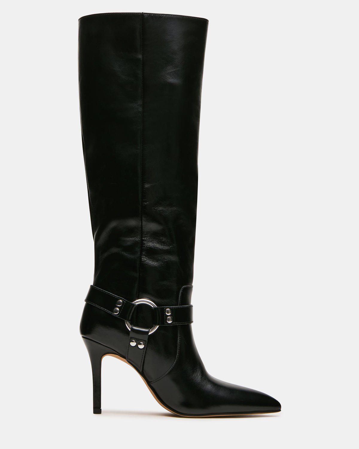Talis Black Leather Knee-High Boots