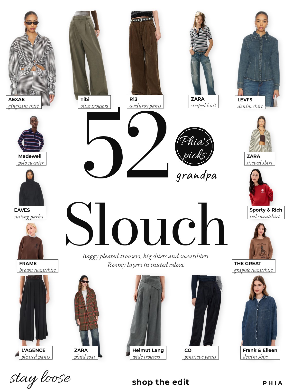 Suit Slouch collage
