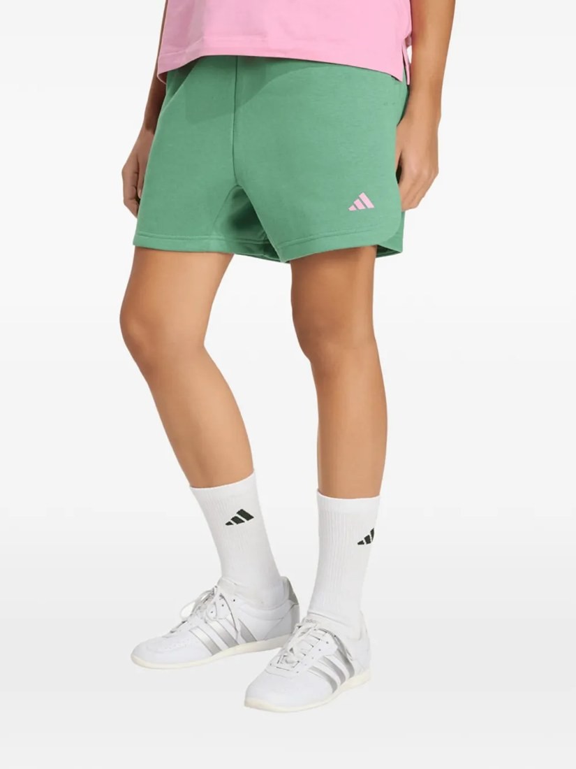 3 Stripes Studio fleece loose shorts