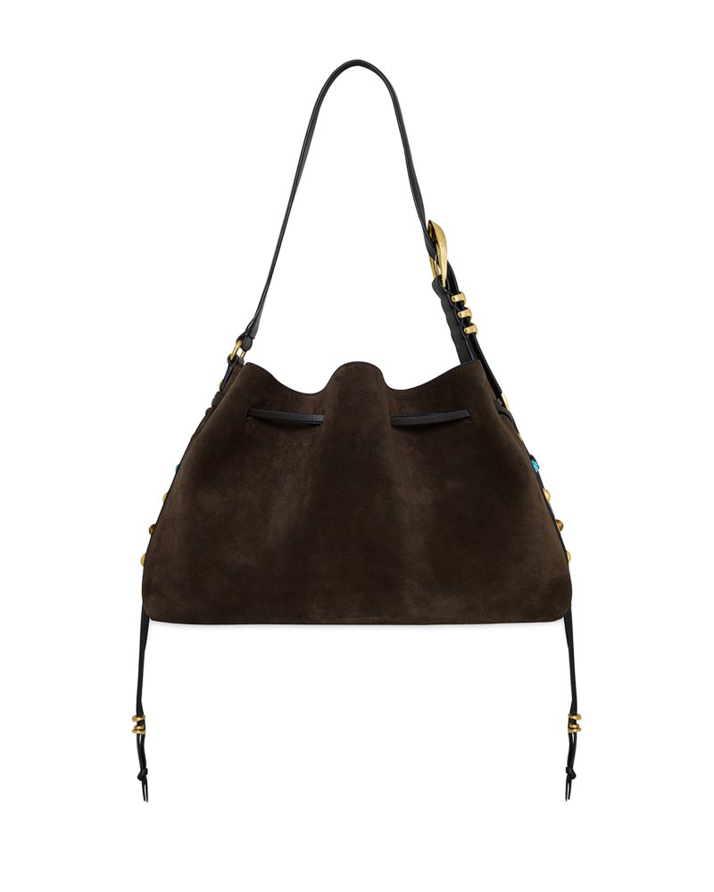Billie Large Suede Shoulder Bag