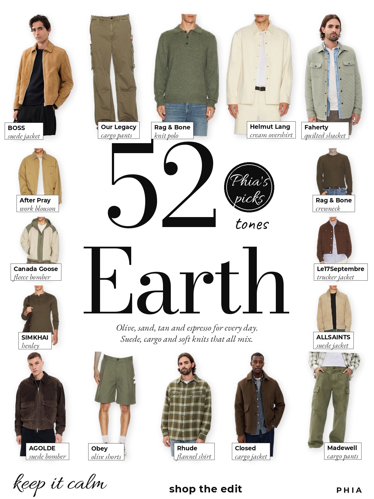 Earthtone Man collage