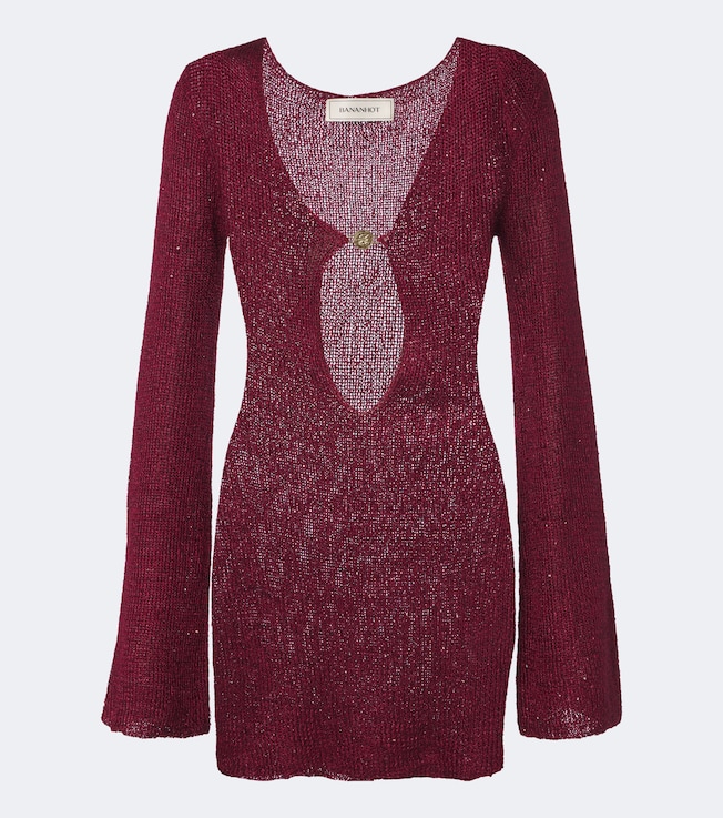 Rey sequined knitted minidress