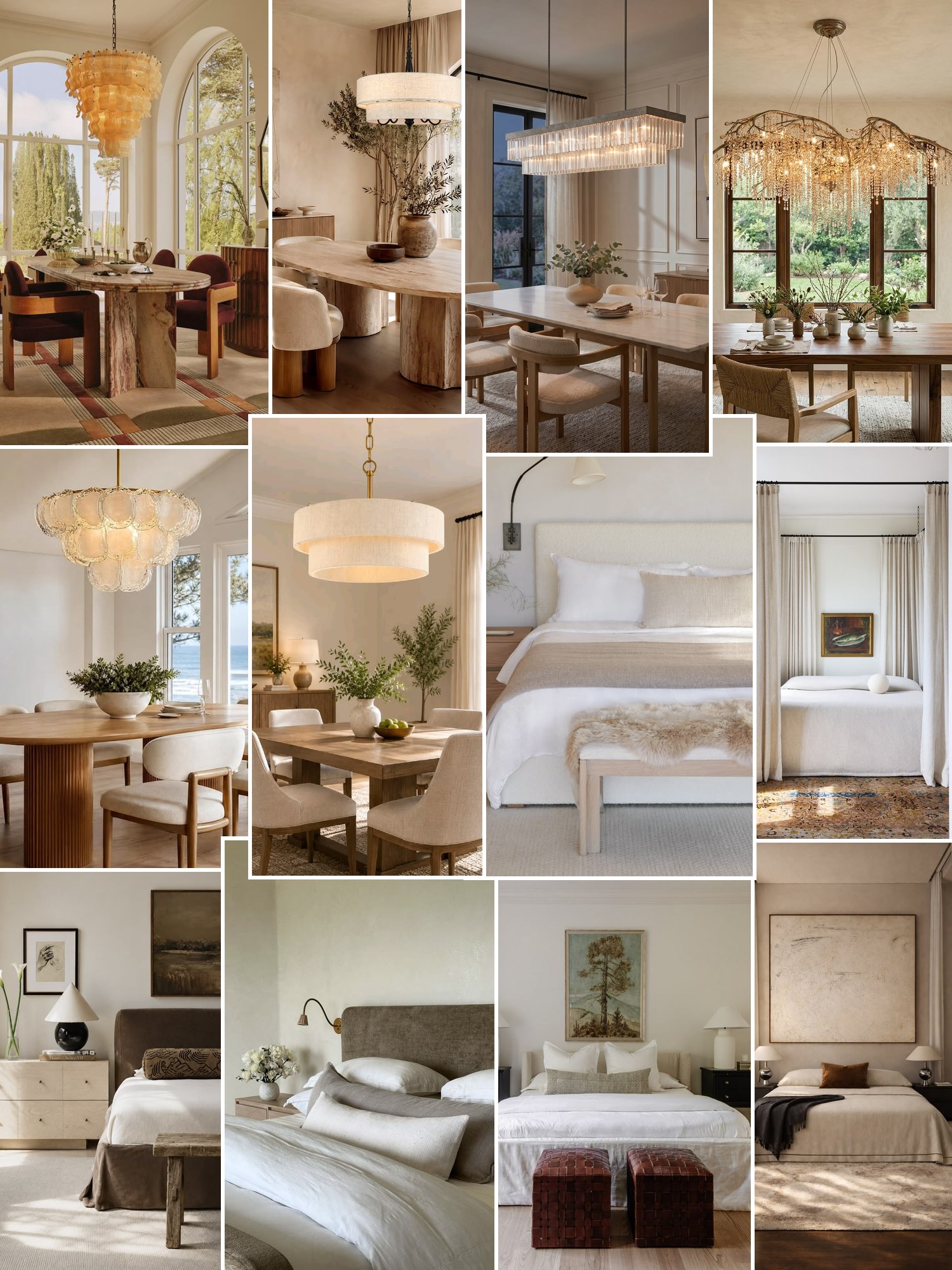 Collage of orb chandeliers and similar looks