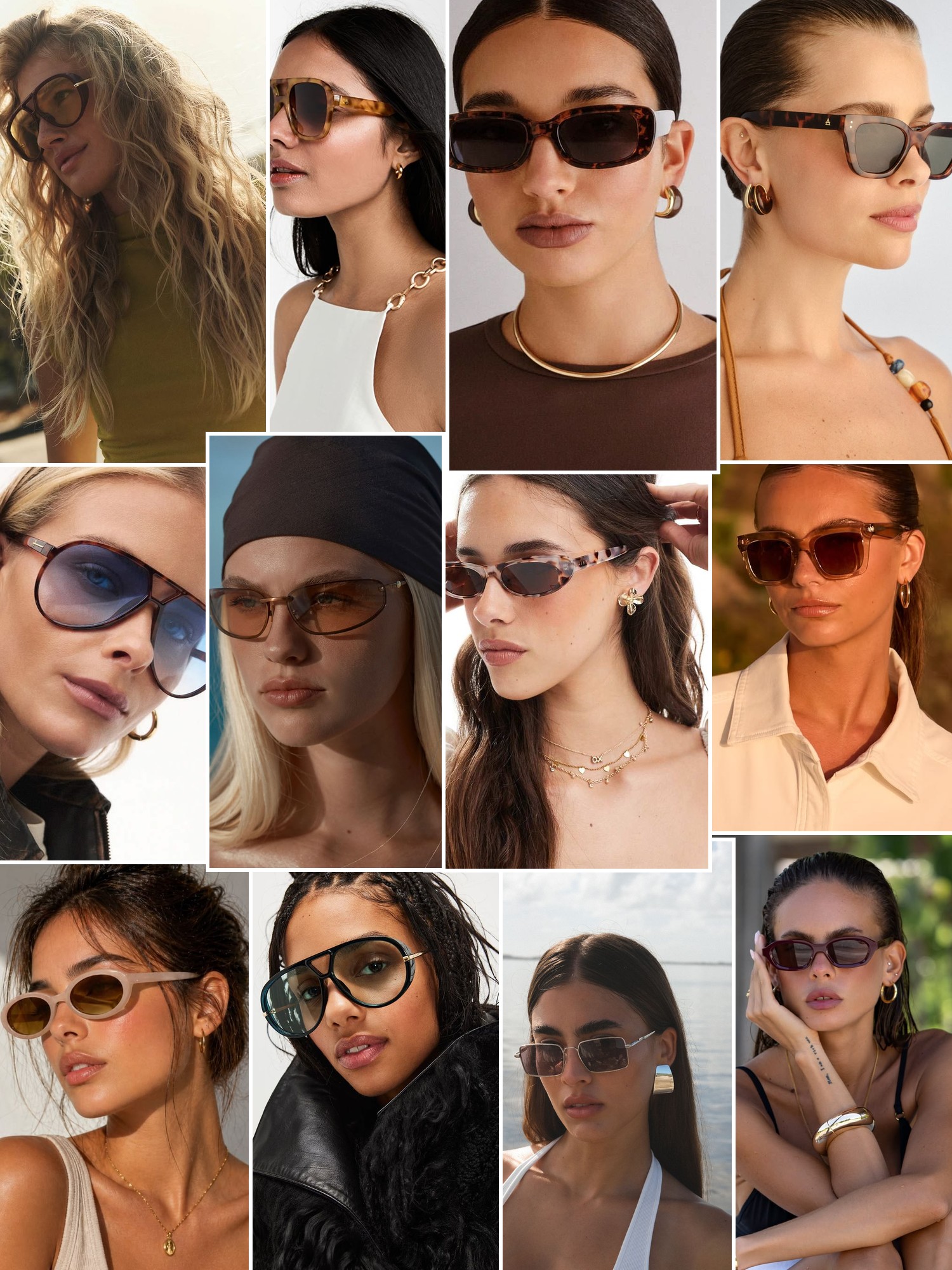 Collage of street style and campaign shots that capture the AIRE mood