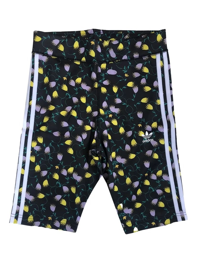 Print stripes cycling shorts