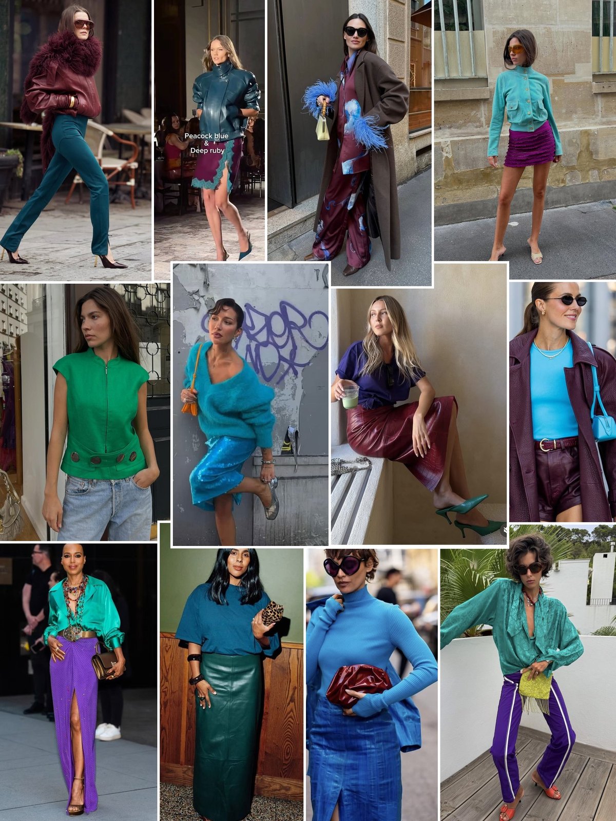 Jewel Tones collage