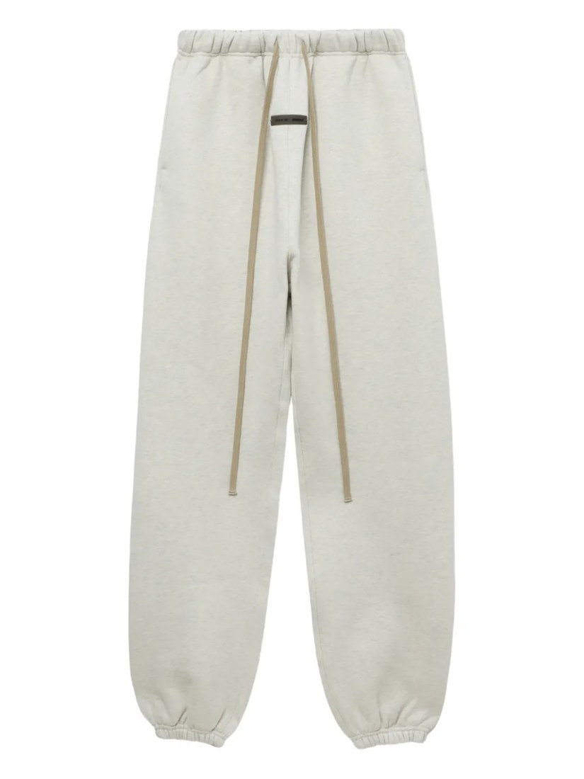 Drawstring-fastening track pants