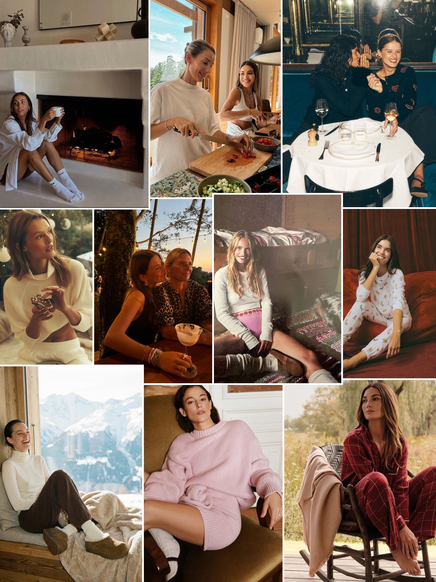 Street style collage of women wearing gifts for sons girlfriend