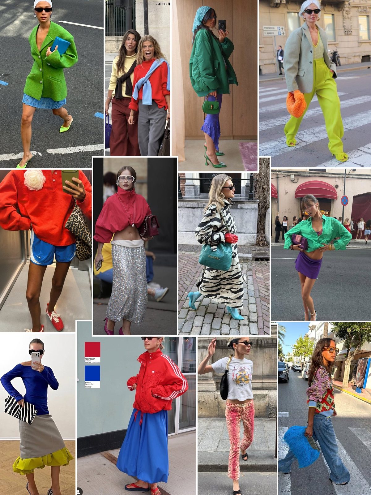 The perfect contrast collage