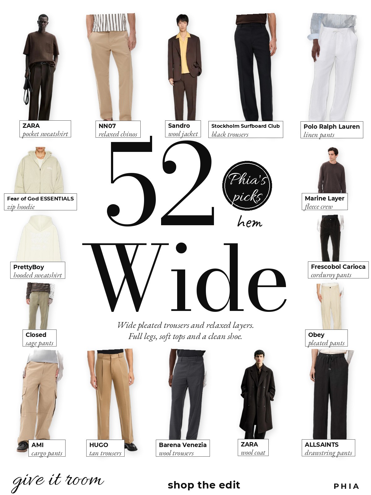 Wide Hem collage