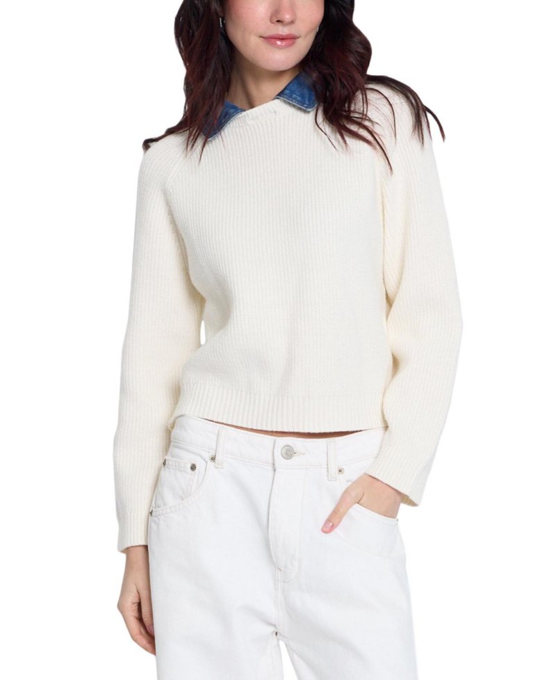 Women's Nash Denim Collar Sweater