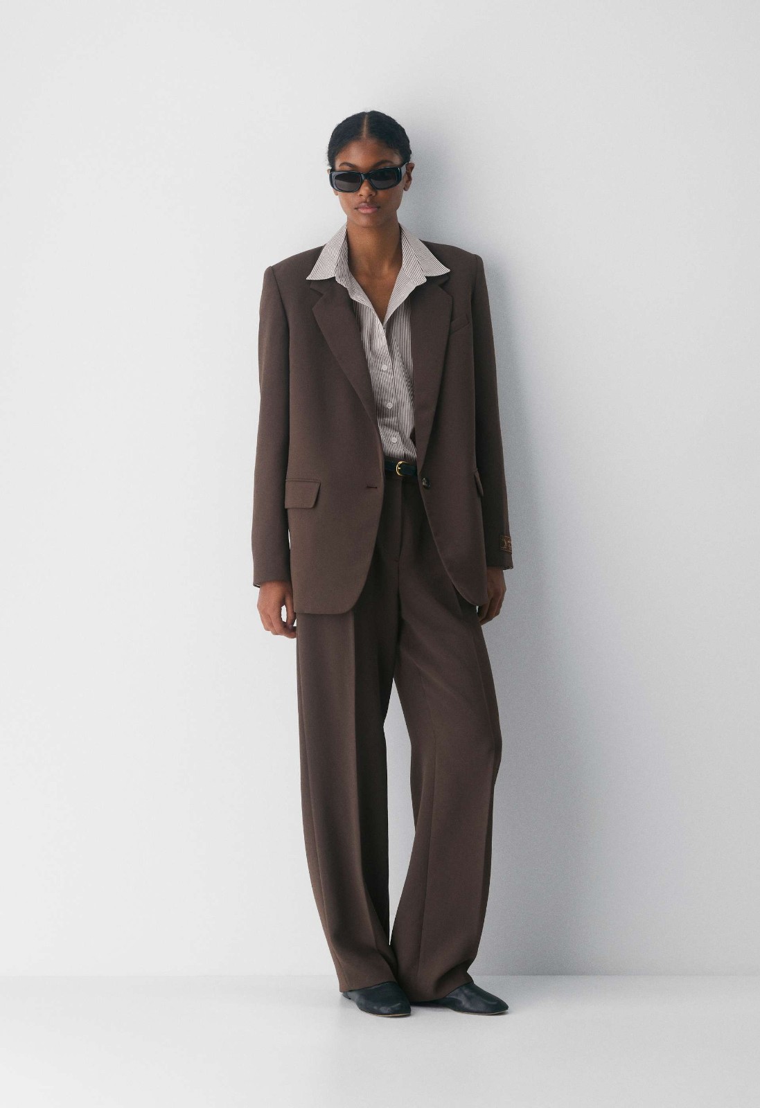 The Effortless Pant Crepette, Rich Mocha Brown