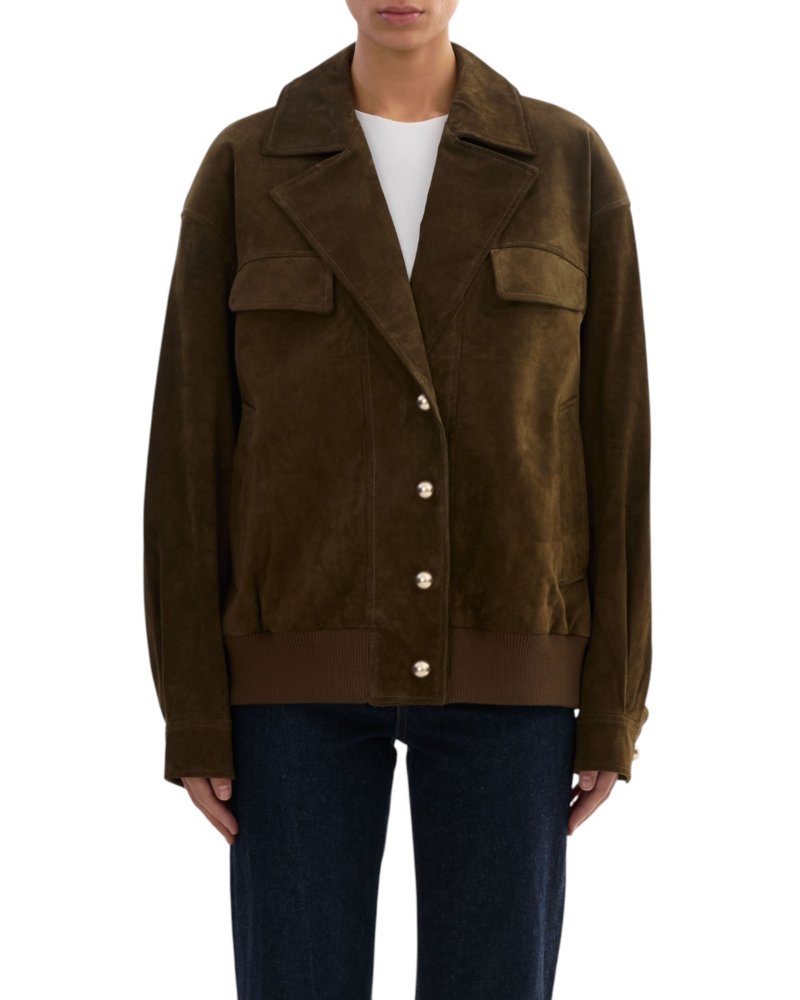 Aleda Oversized Suede Jacket