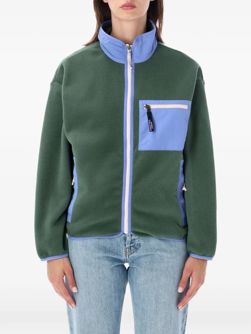 Fleece panelled jacket