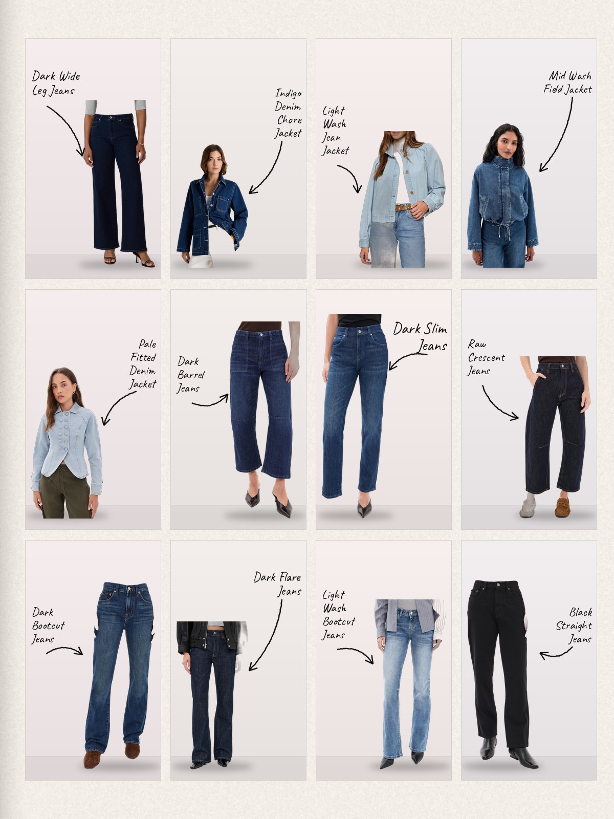 Double Denim collage