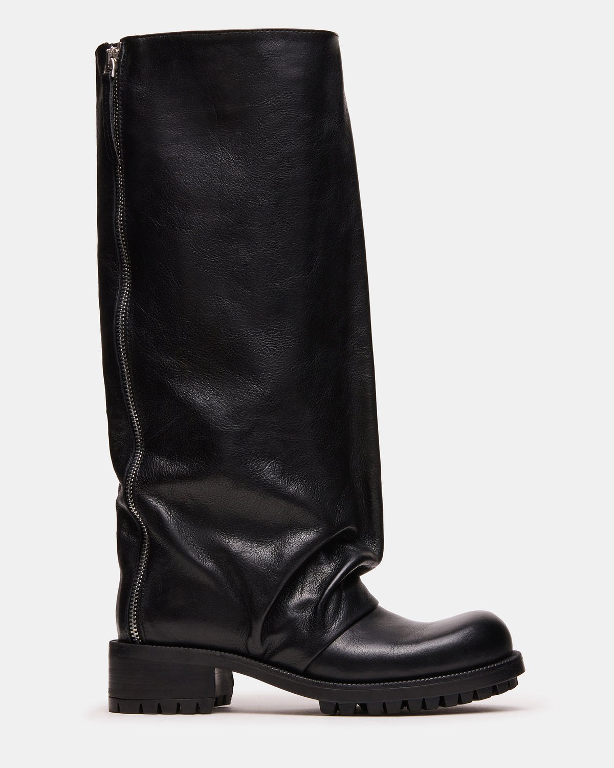 Penny Black Leather Knee-High Boots