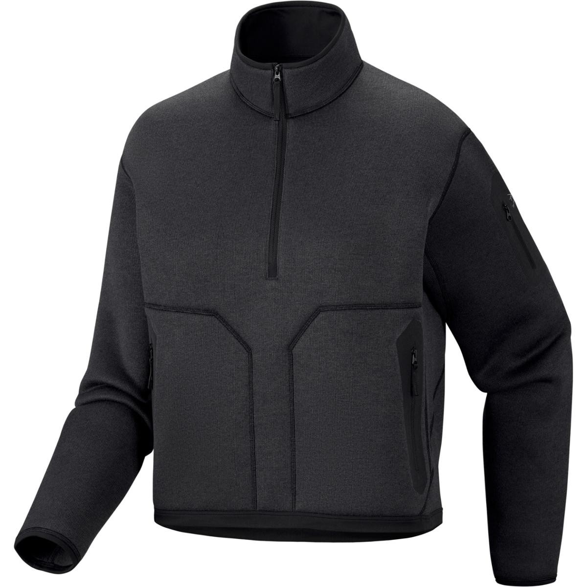 Covert Half-Zip Pullover, Women's, Black Heather