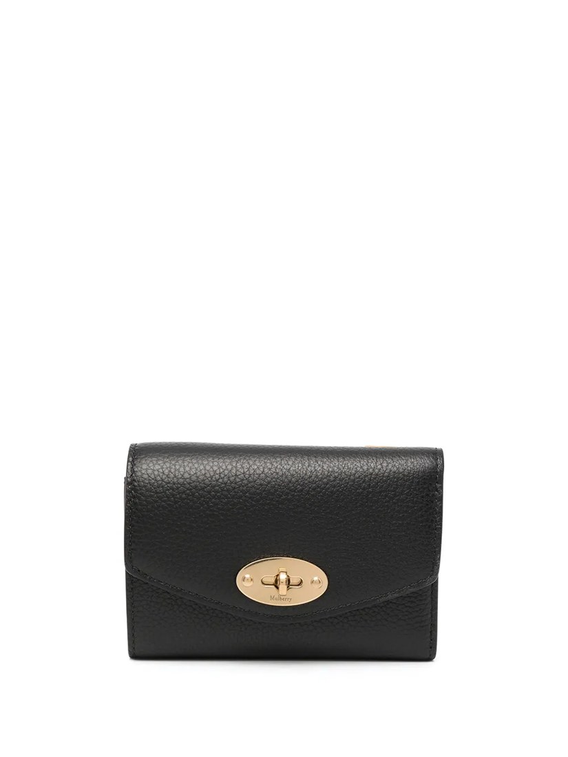 Darley folded multi-card wallet black small classic grain