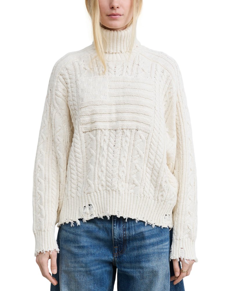 Shadow Flag Cotton Turtleneck Sweater