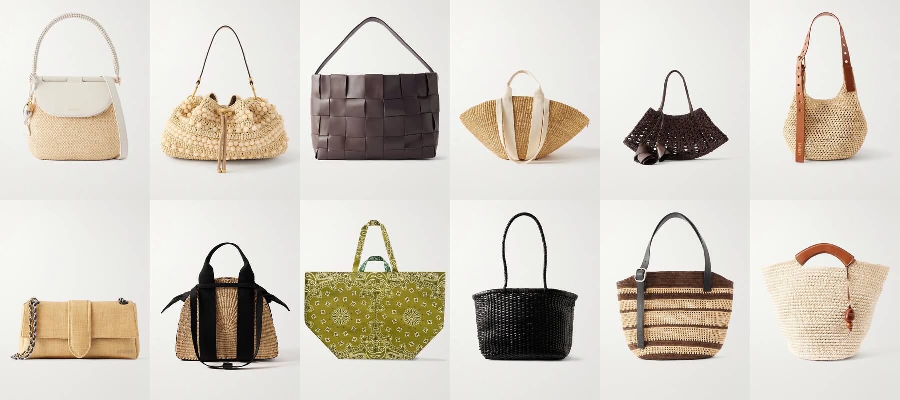 Raffia And Woven Bags