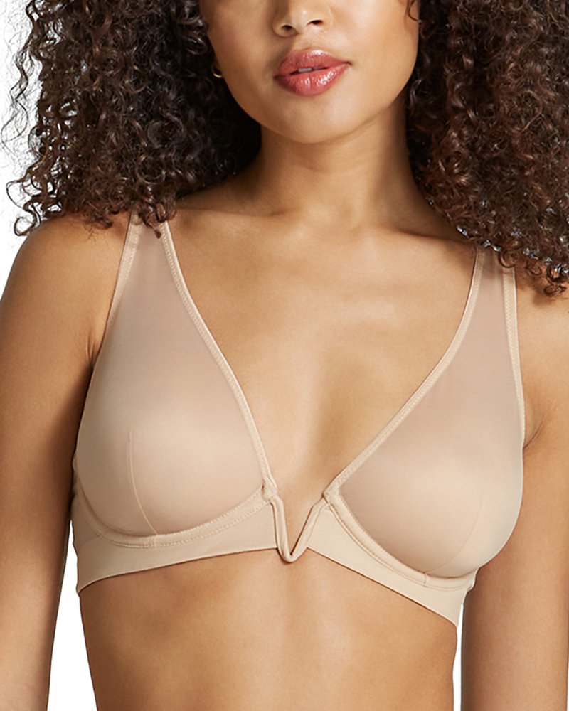 Mesh Plunge Underwire Bra