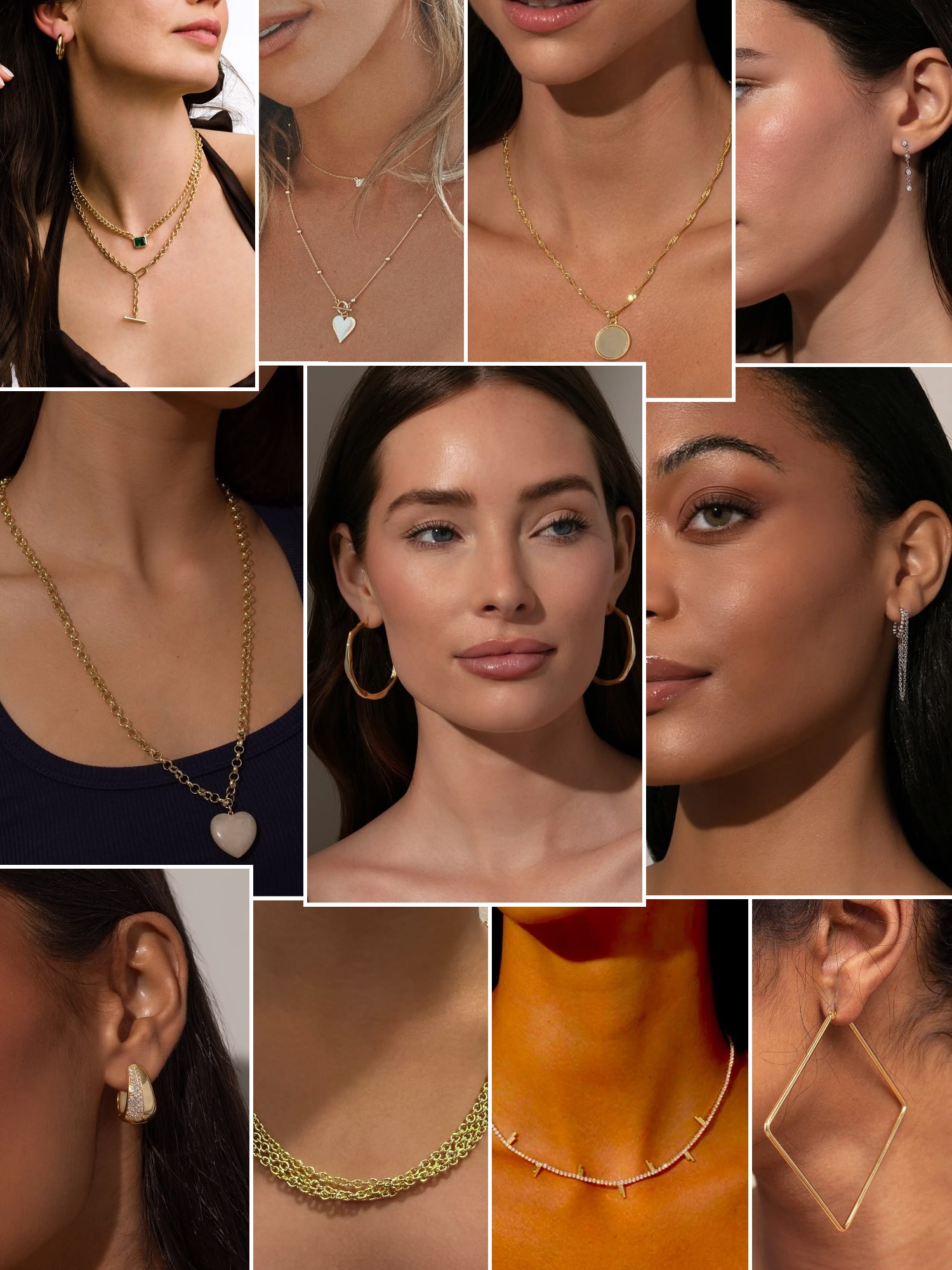 Street style collage of women wearing Uncommon James jewelry