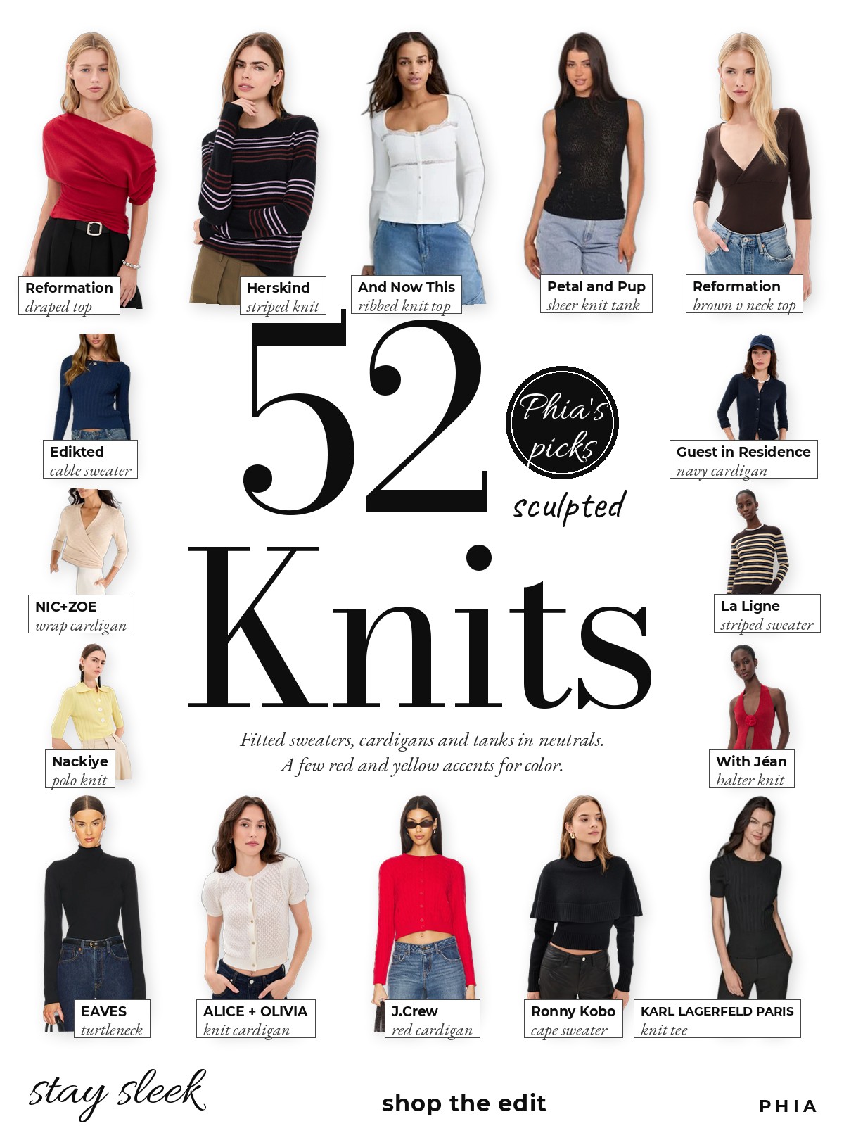 Sculpted Knits collage