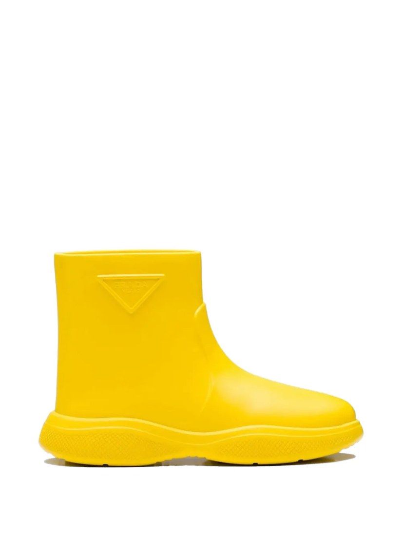 Logo-embellishment rain boots