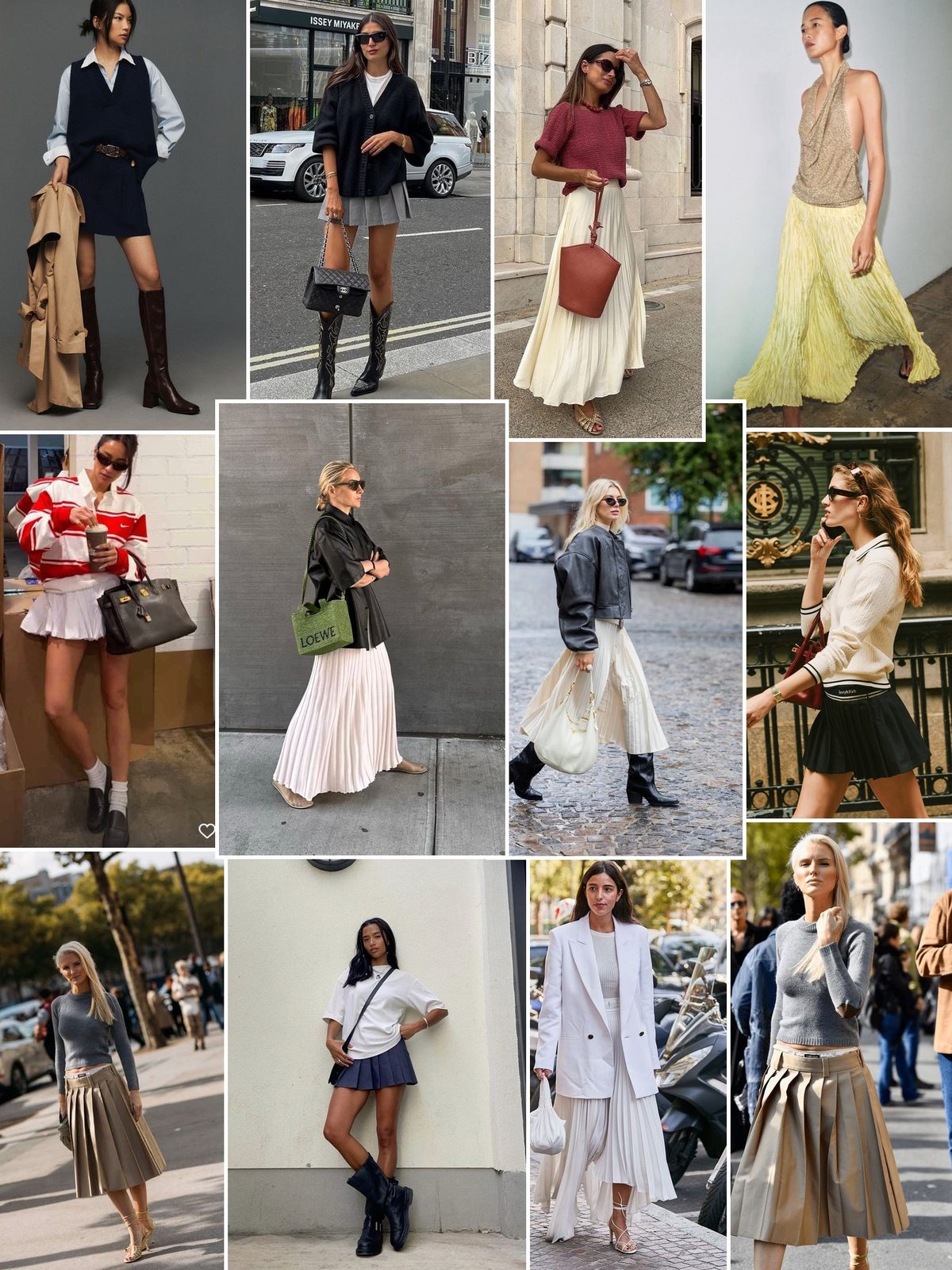 Pleated & Crinkled collage