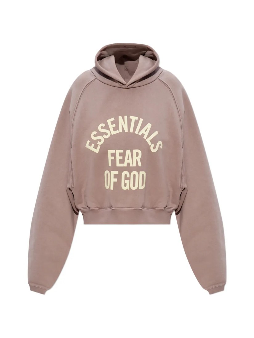 Essentials logo-print hoodie