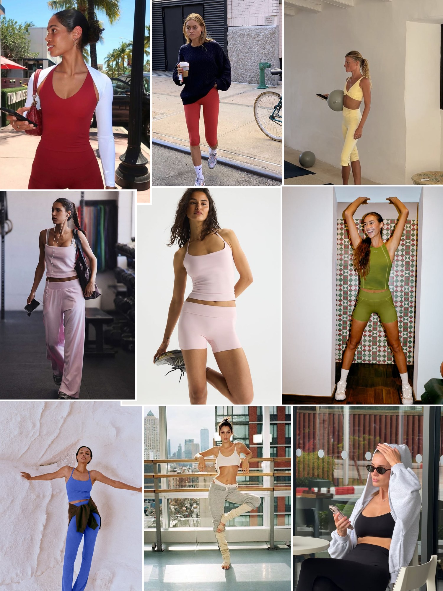 Collage of sculpting high-waist leggings and similar looks